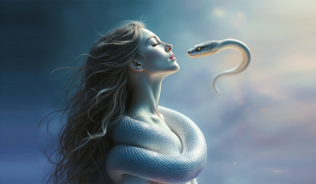 சீற்றம் கொண்ட பாம்பும், ஜின்க்கோ இலைகளின் கிளர்ச்சியும்.